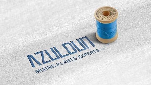 mixing plants company logo mockup